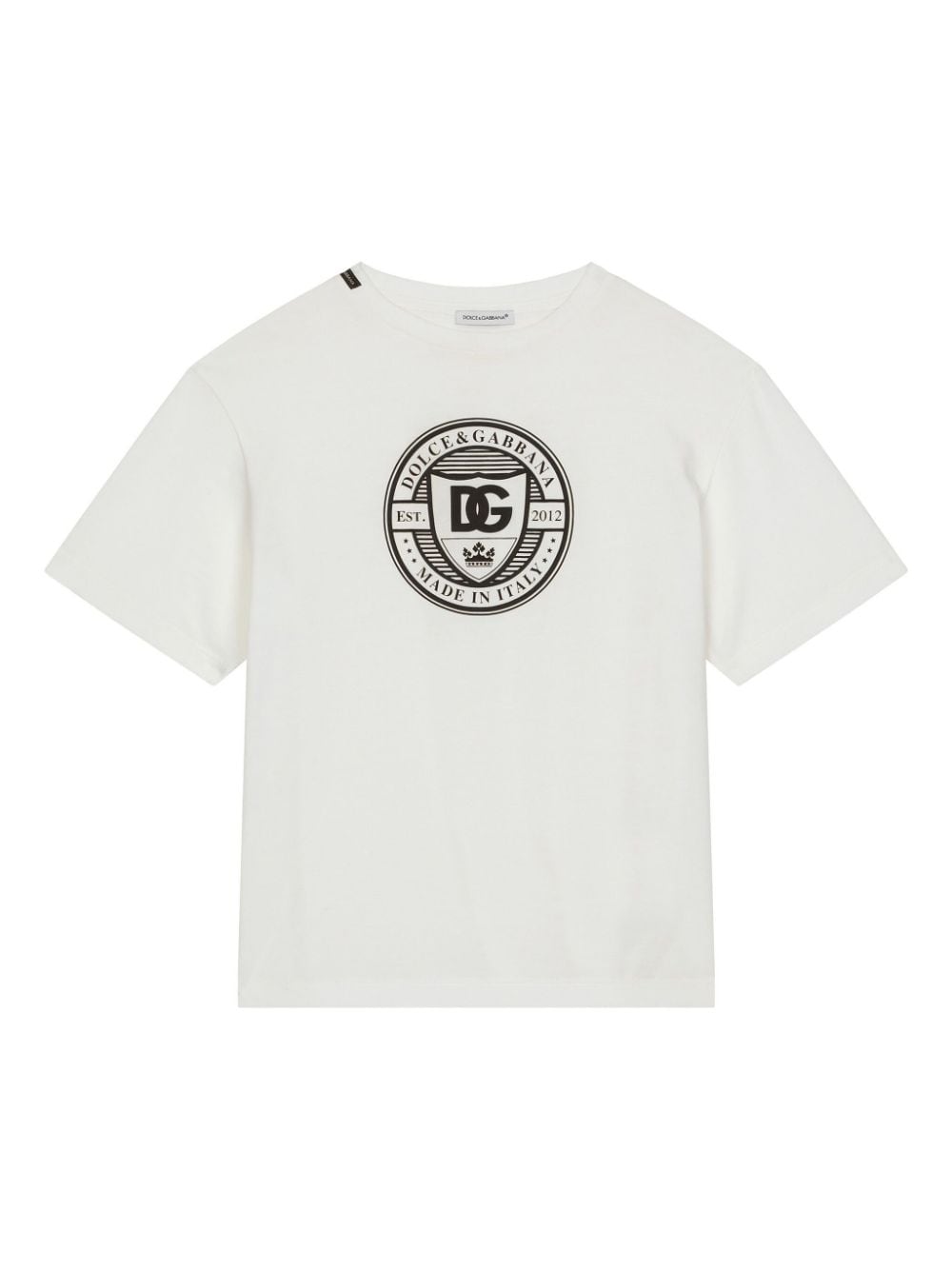 Dolce & Gabbana Kids logo-print cotton T-shirt - White von Dolce & Gabbana Kids