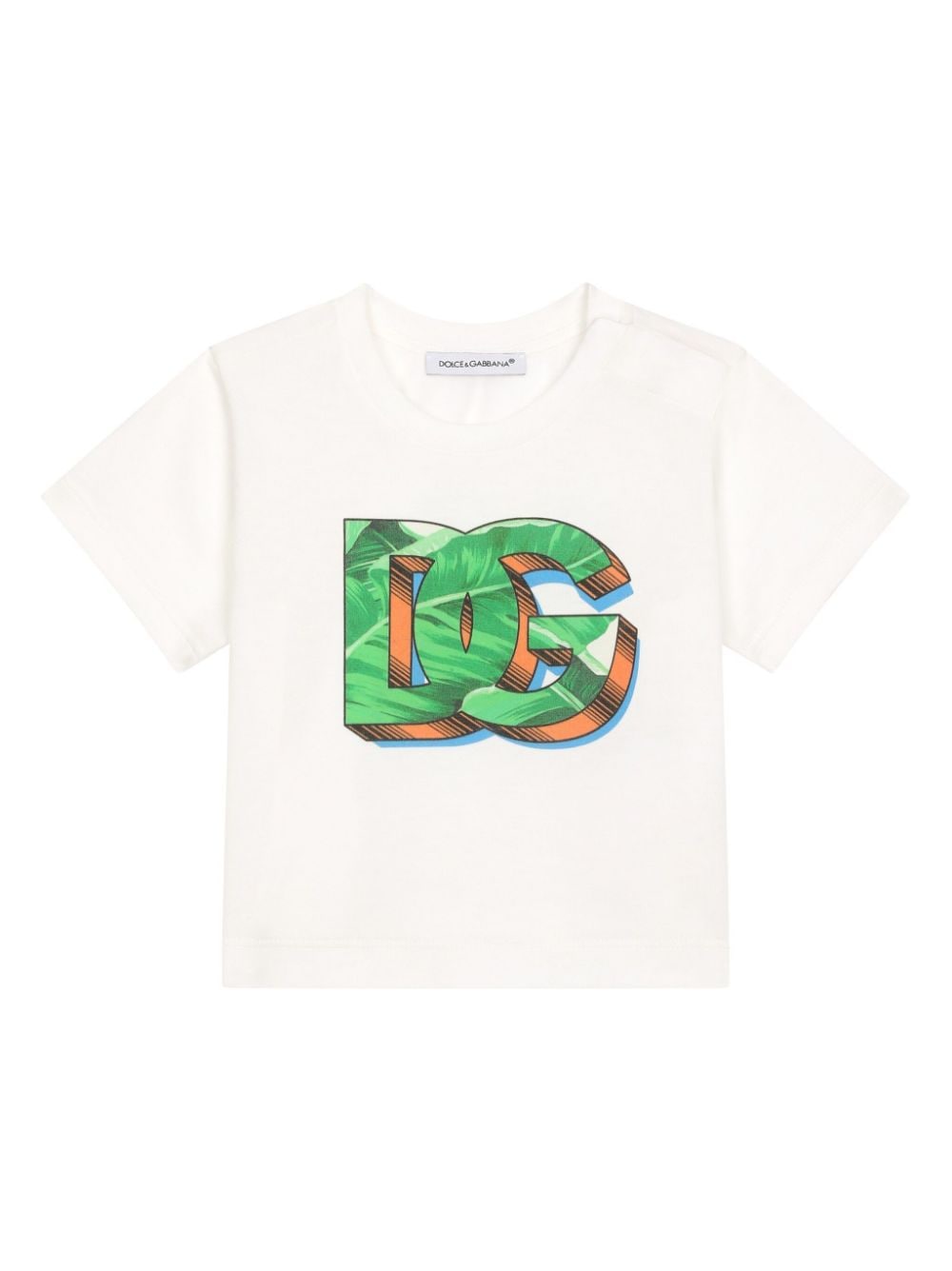 Dolce & Gabbana Kids logo-print cotton T-shirt - White von Dolce & Gabbana Kids