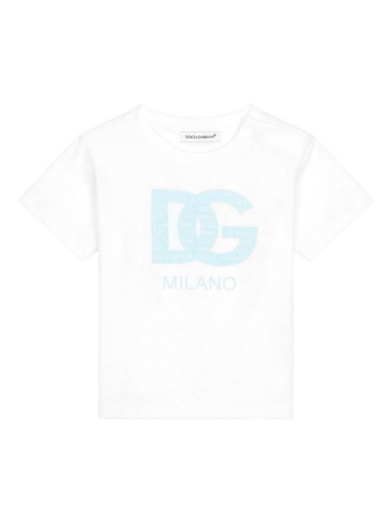 Dolce & Gabbana Kids logo-print cotton T-shirt - White von Dolce & Gabbana Kids