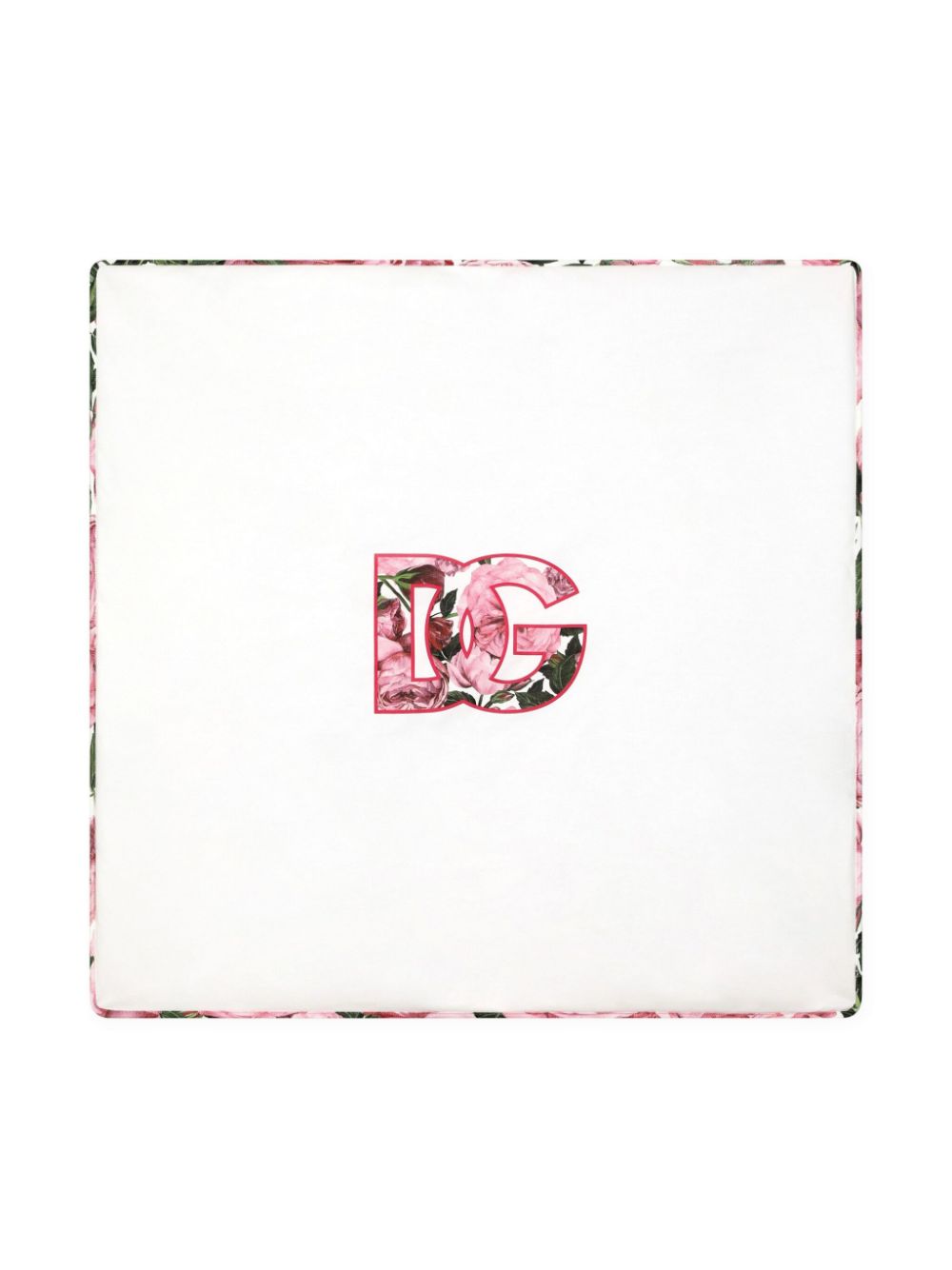 Dolce & Gabbana Kids logo-print cotton blaket - Pink von Dolce & Gabbana Kids