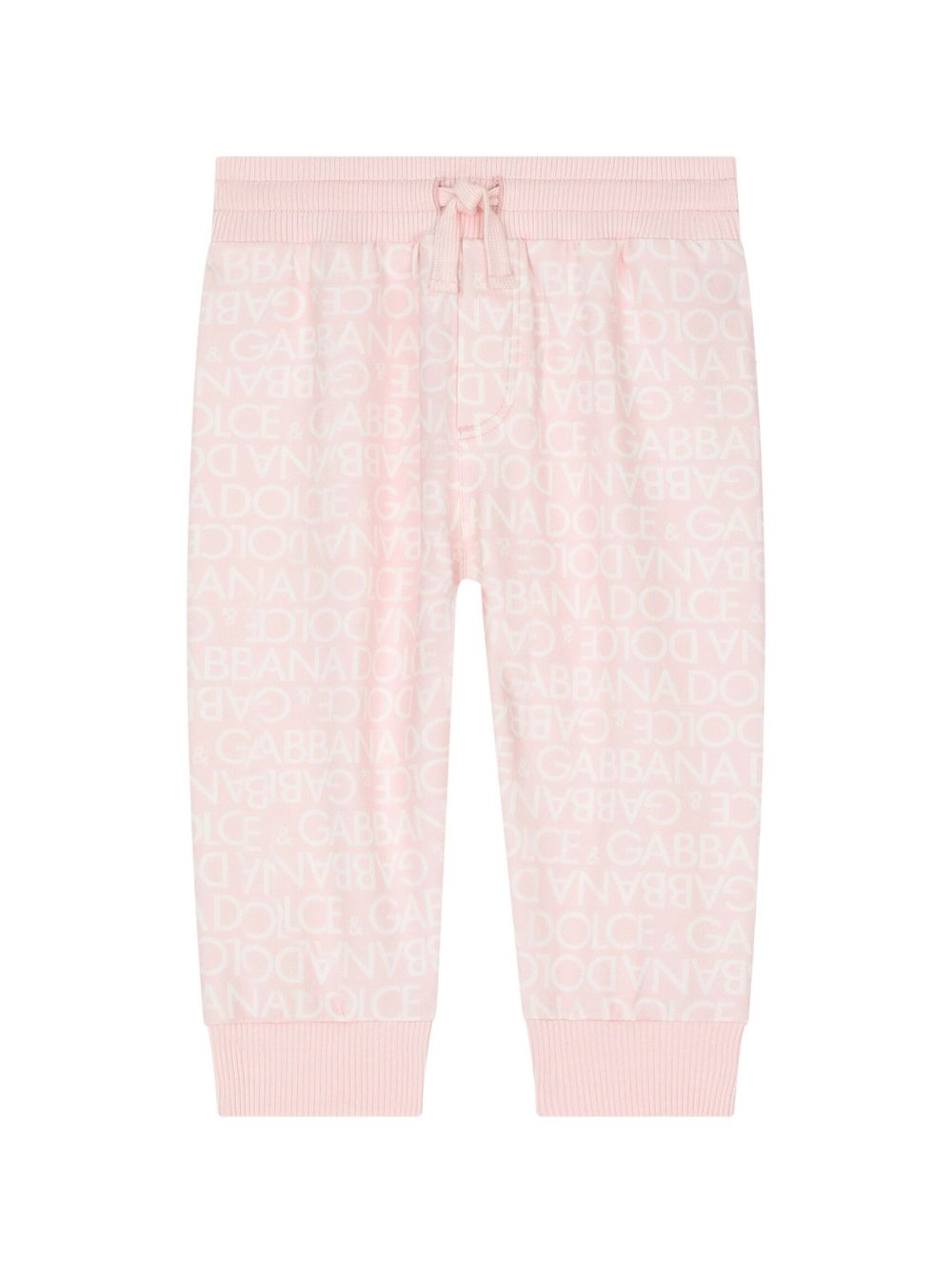 Dolce & Gabbana Kids logo-print cotton-jersey leggings - Pink von Dolce & Gabbana Kids