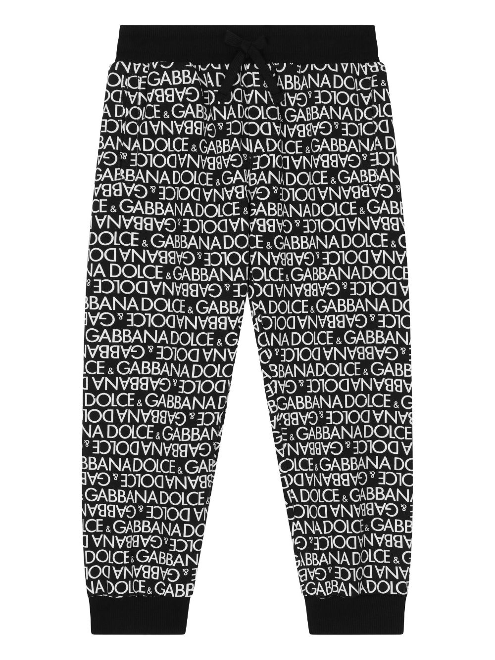 Dolce & Gabbana Kids logo-print drawstring track pants - Black von Dolce & Gabbana Kids