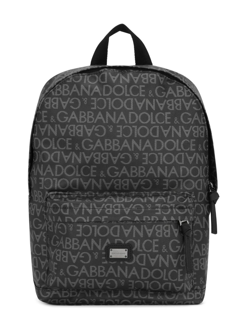 Dolce & Gabbana Kids logo-print front-pocket backpack - Black von Dolce & Gabbana Kids