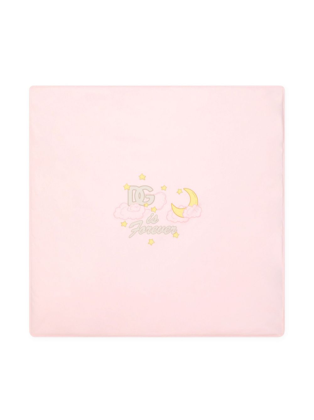 Dolce & Gabbana Kids logo-print jersey blanket - Pink von Dolce & Gabbana Kids