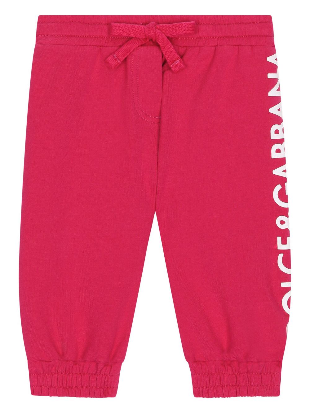 Dolce & Gabbana Kids logo-print jersey tracksuit bottom - Red von Dolce & Gabbana Kids