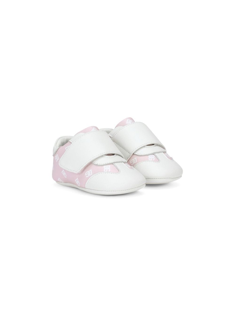 Dolce & Gabbana Kids logo-print leather sneakers - Pink von Dolce & Gabbana Kids