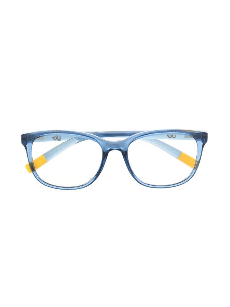 Dolce & Gabbana Kids logo-print round-frame glasses - Blue von Dolce & Gabbana Kids