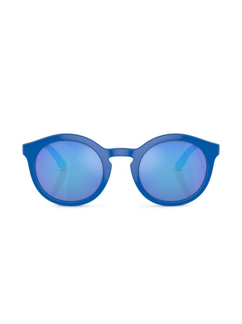 Dolce & Gabbana Kids logo-print round-frame sunglasses - Blue von Dolce & Gabbana Kids