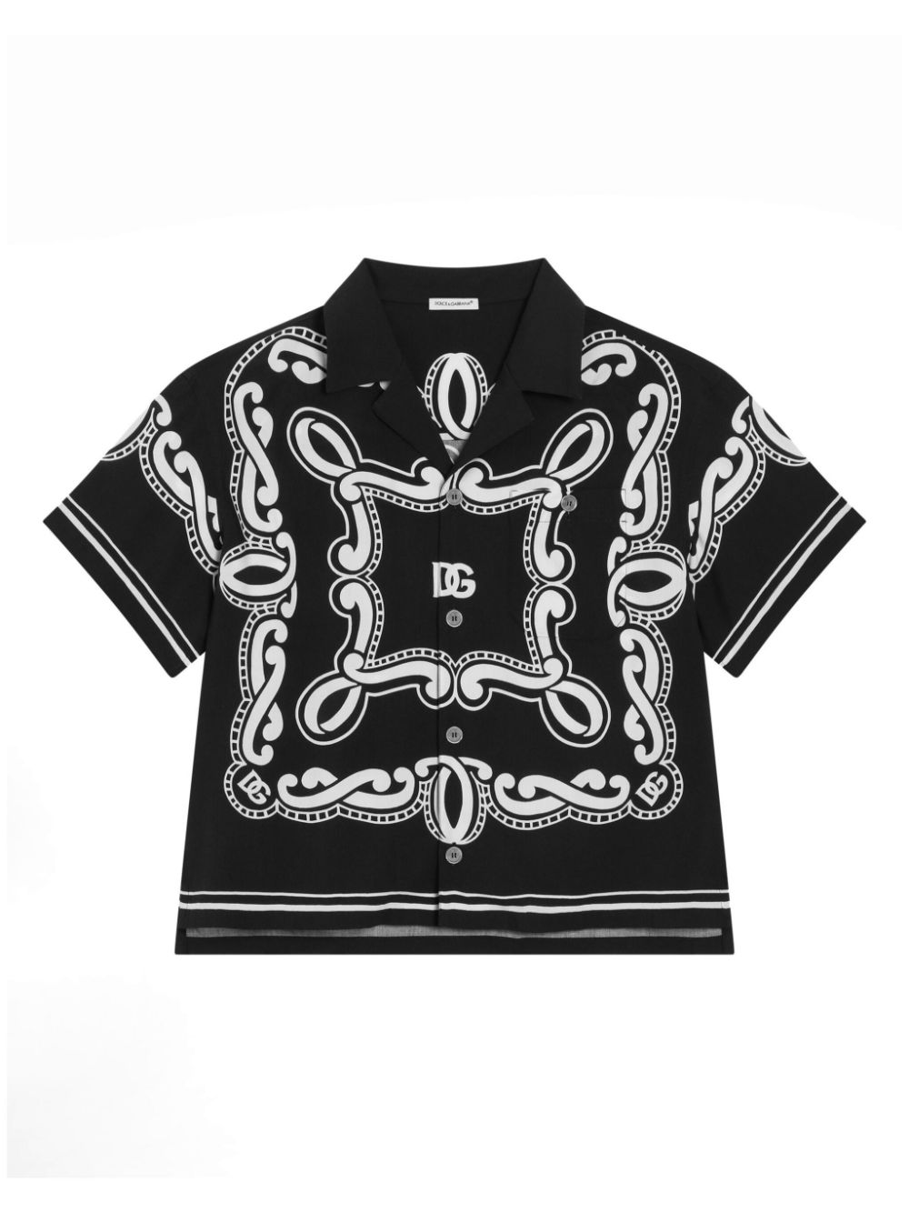 Dolce & Gabbana Kids logo-print shirt - Black von Dolce & Gabbana Kids