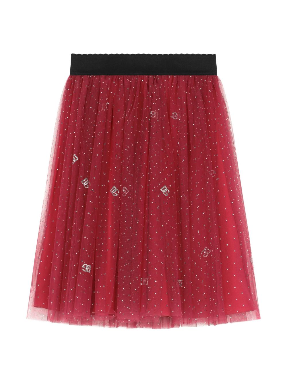 Dolce & Gabbana Kids logo-print skirt - Red von Dolce & Gabbana Kids