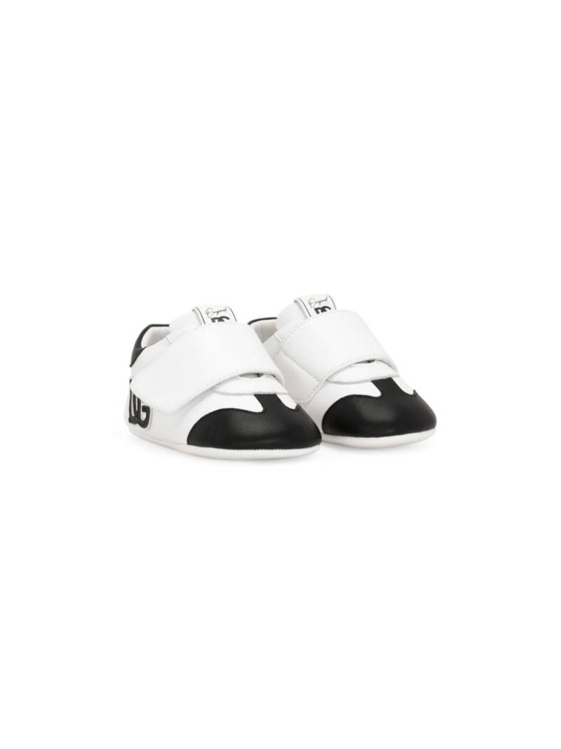 Dolce & Gabbana Kids logo-print touch-strap sneakers - White von Dolce & Gabbana Kids