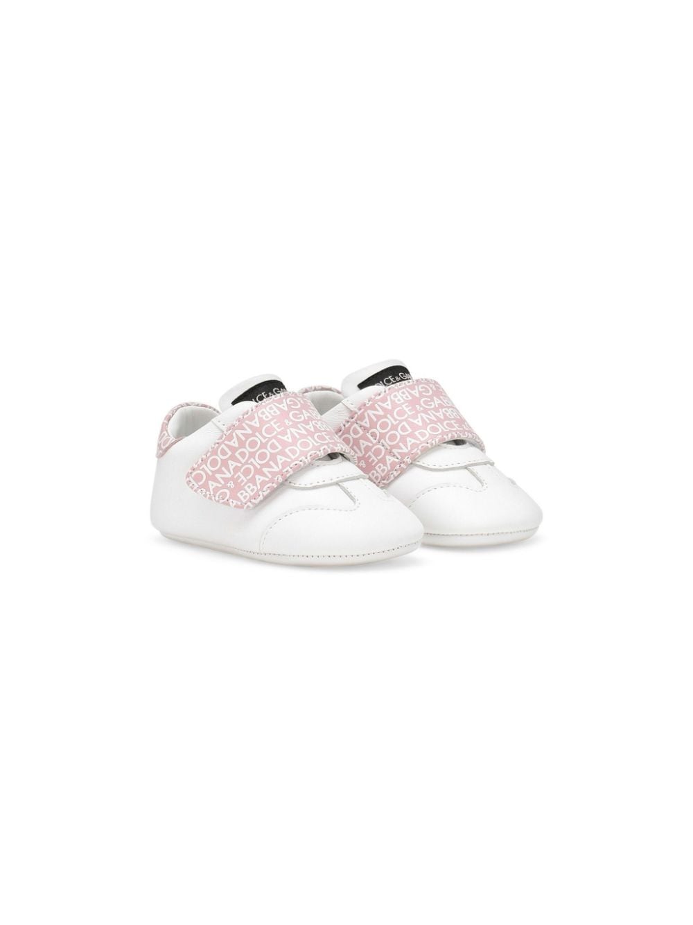 Dolce & Gabbana Kids logo-print touch-strap sneakers - White von Dolce & Gabbana Kids