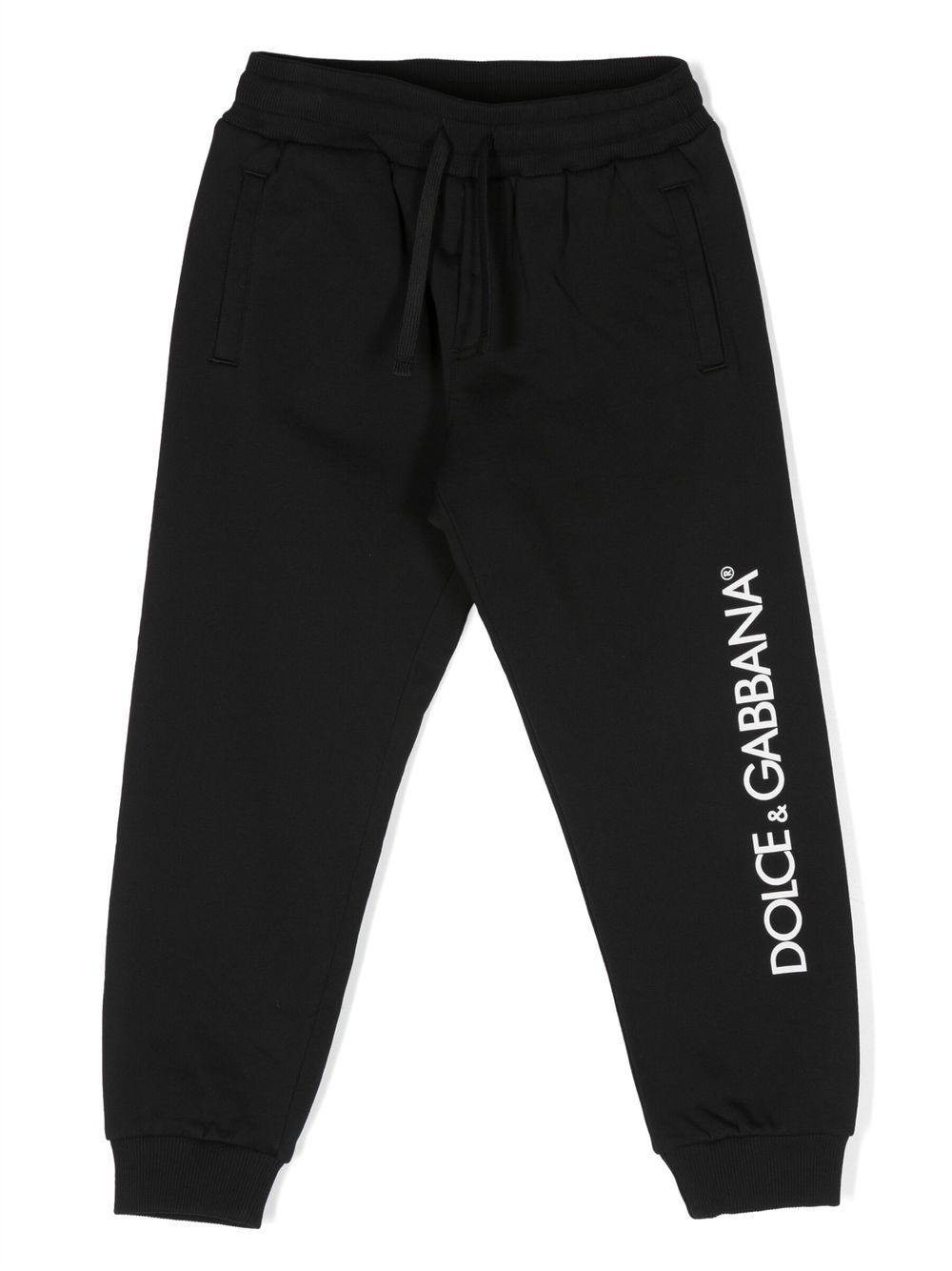 Dolce & Gabbana Kids logo-print track pants - Black von Dolce & Gabbana Kids