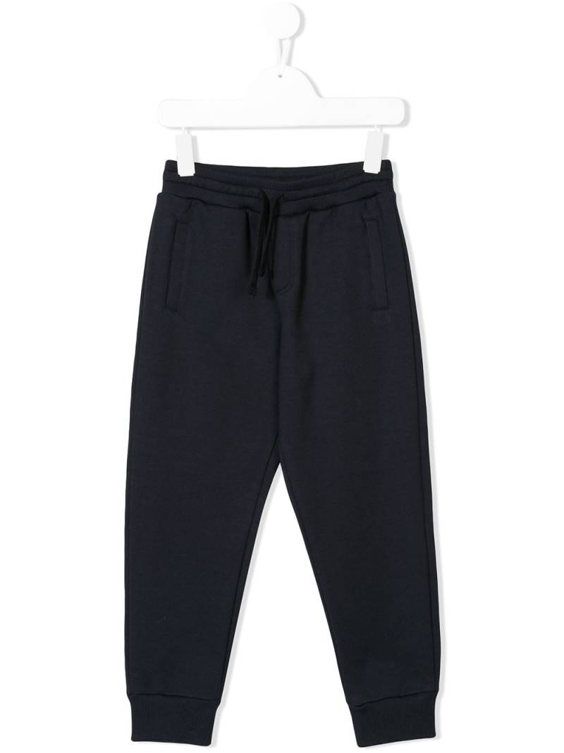 Dolce & Gabbana Kids logo-tag track pants - Blue von Dolce & Gabbana Kids