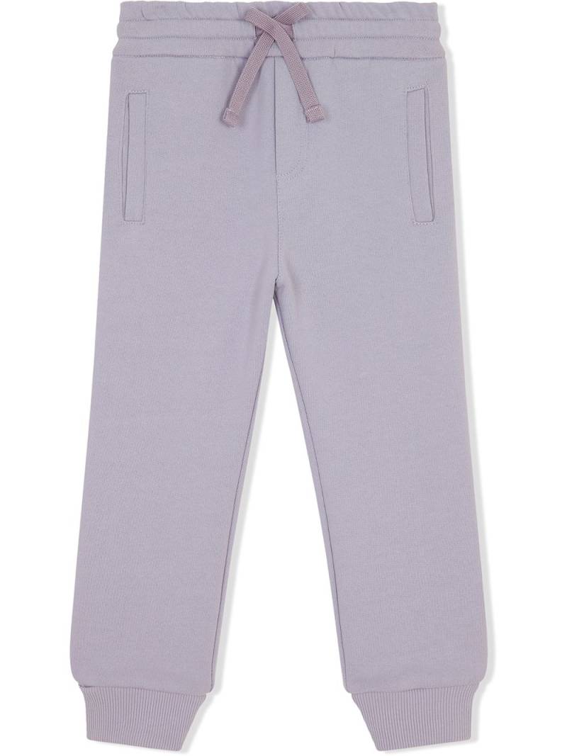 Dolce & Gabbana Kids logo-tag track pants - Purple von Dolce & Gabbana Kids