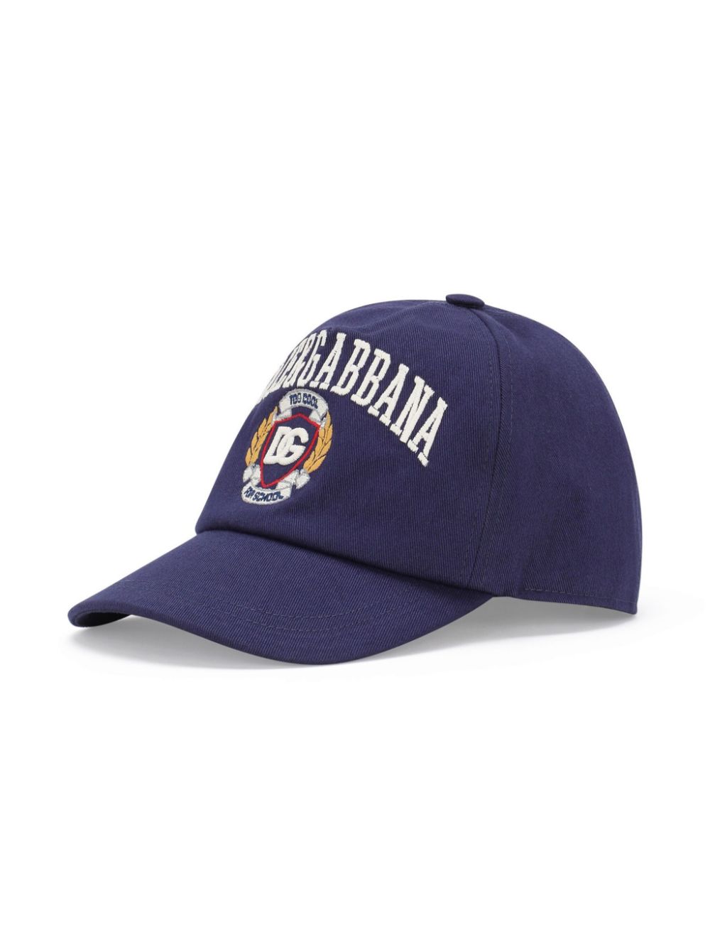 Dolce & Gabbana Kids logo twill baseball cap - Blue von Dolce & Gabbana Kids