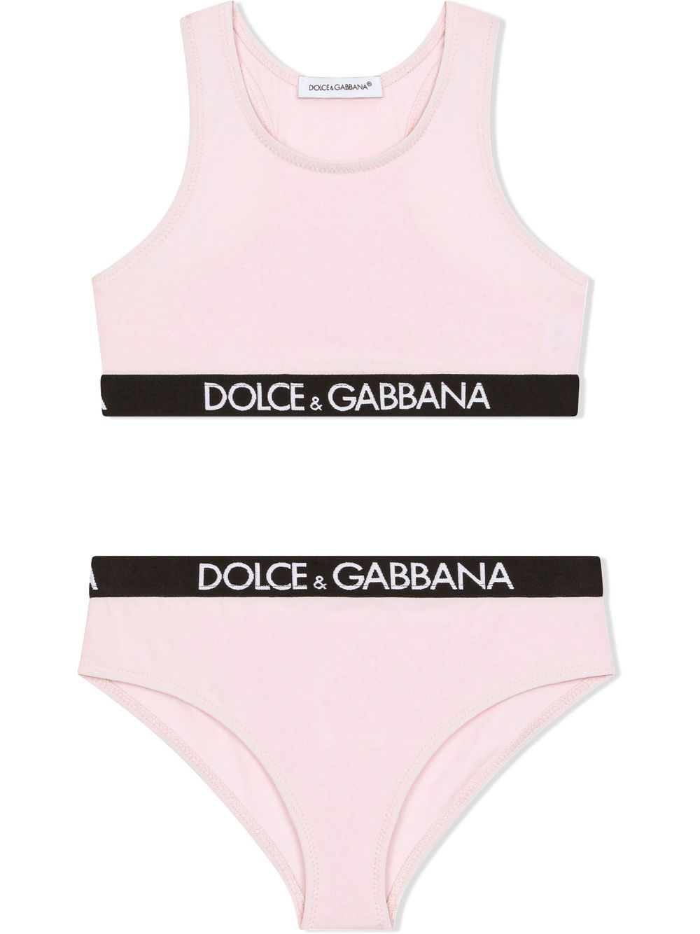 Dolce & Gabbana Kids logo-waistband underwear set - Pink von Dolce & Gabbana Kids