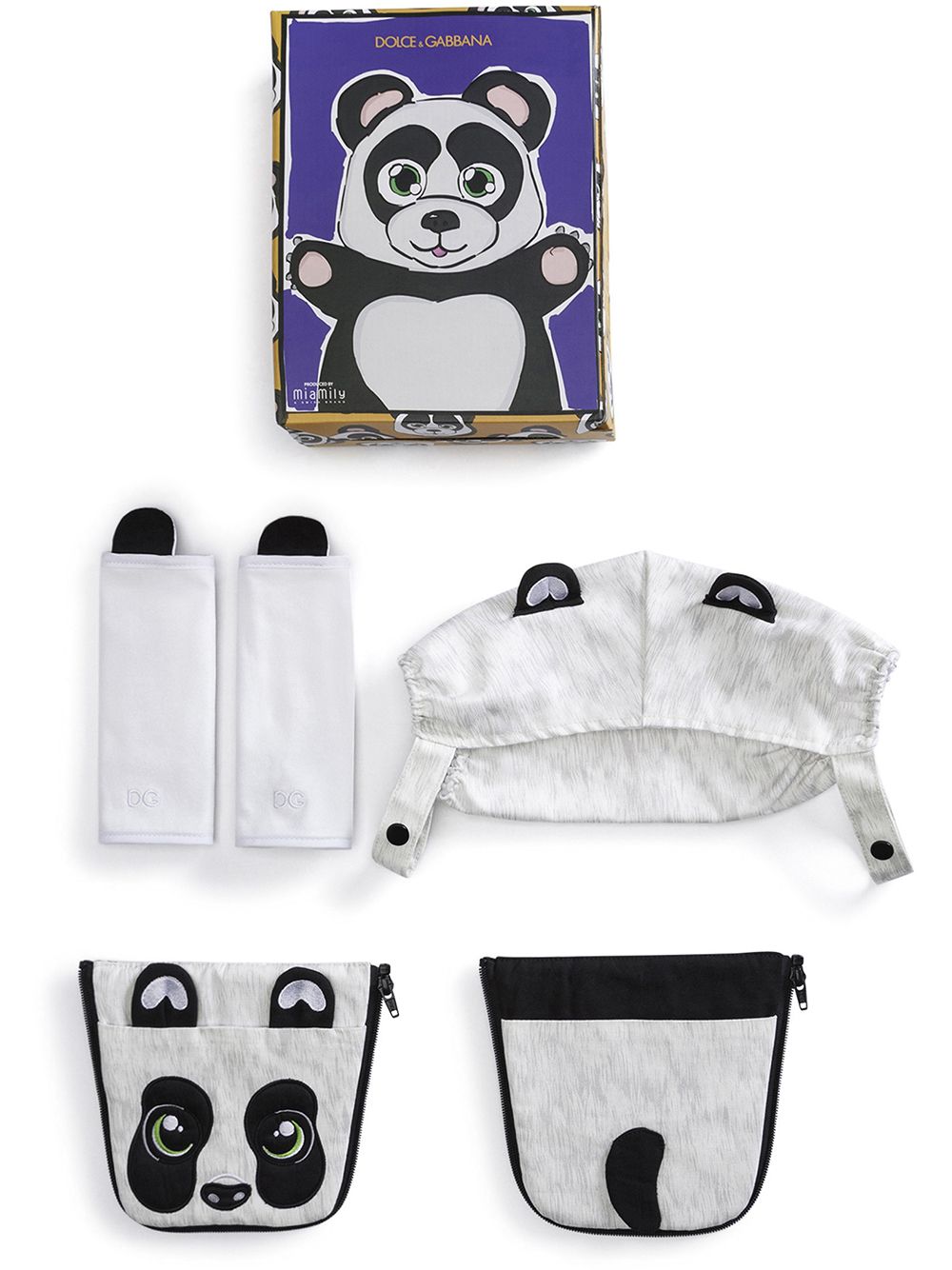 Dolce & Gabbana Kids panda-print baby carrier cover - Brown von Dolce & Gabbana Kids