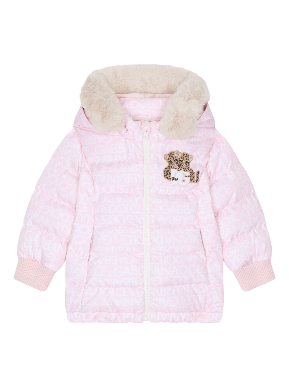 Dolce & Gabbana Kids panelled-design hooded jacket - Pink von Dolce & Gabbana Kids