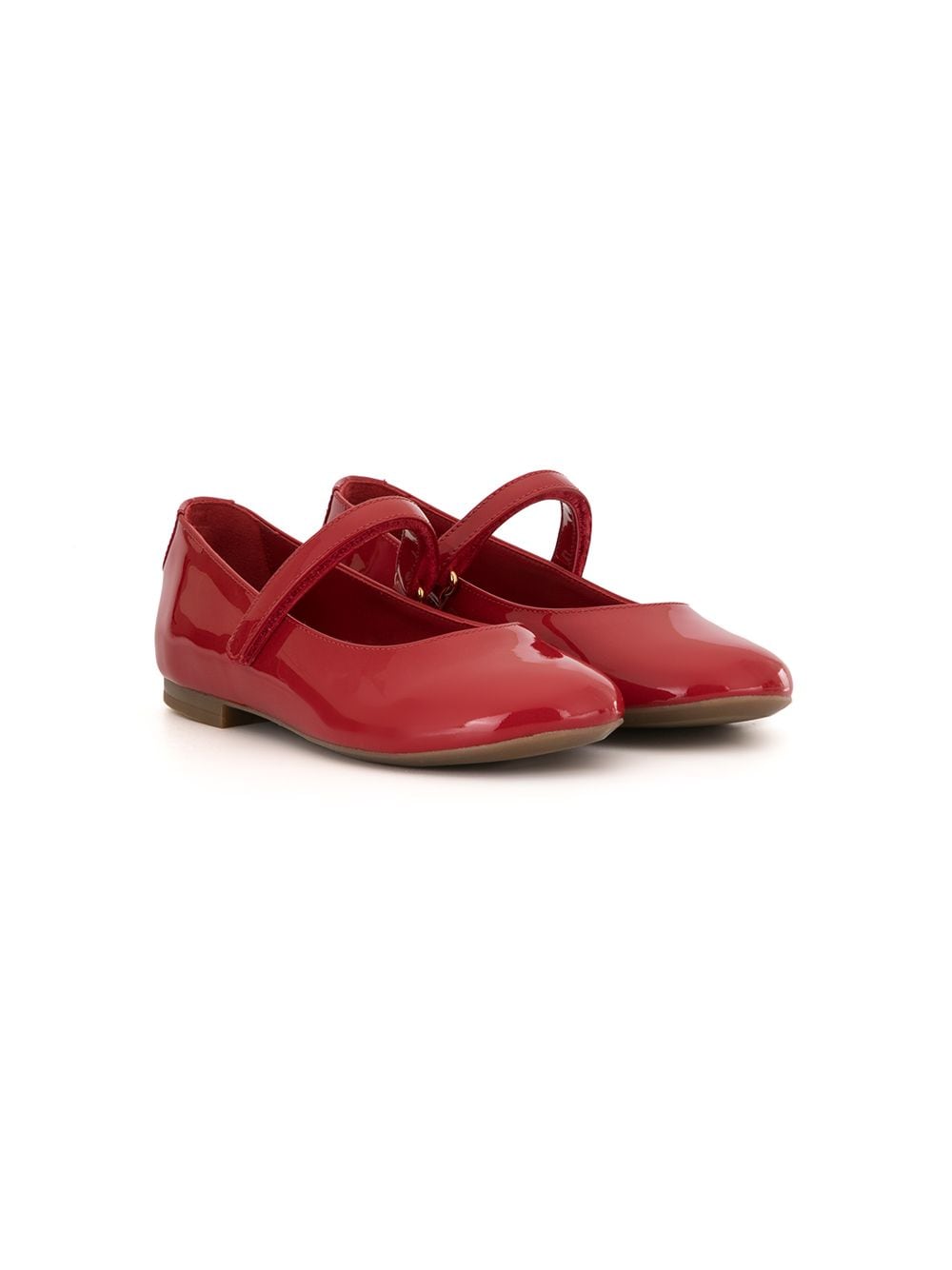 Dolce & Gabbana Kids patent leather Mary Jane shoes - Red von Dolce & Gabbana Kids