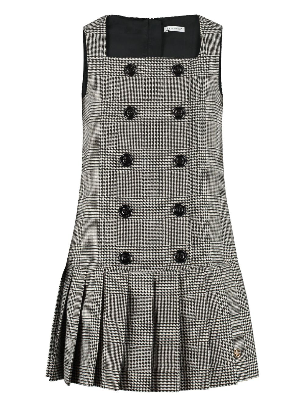 Dolce & Gabbana Kids plaid mini dress - Grey von Dolce & Gabbana Kids