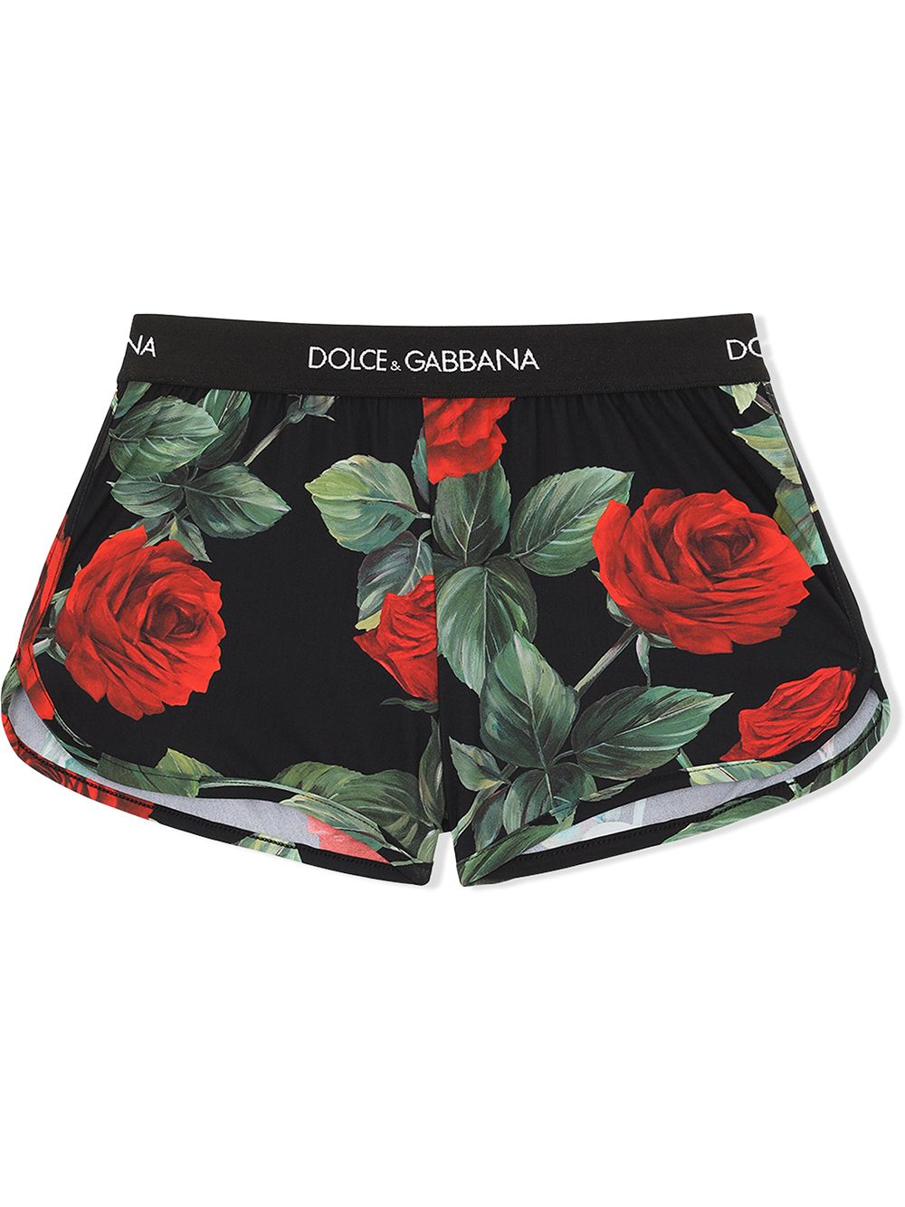 Dolce & Gabbana Kids rose-print swim shorts - Pink von Dolce & Gabbana Kids