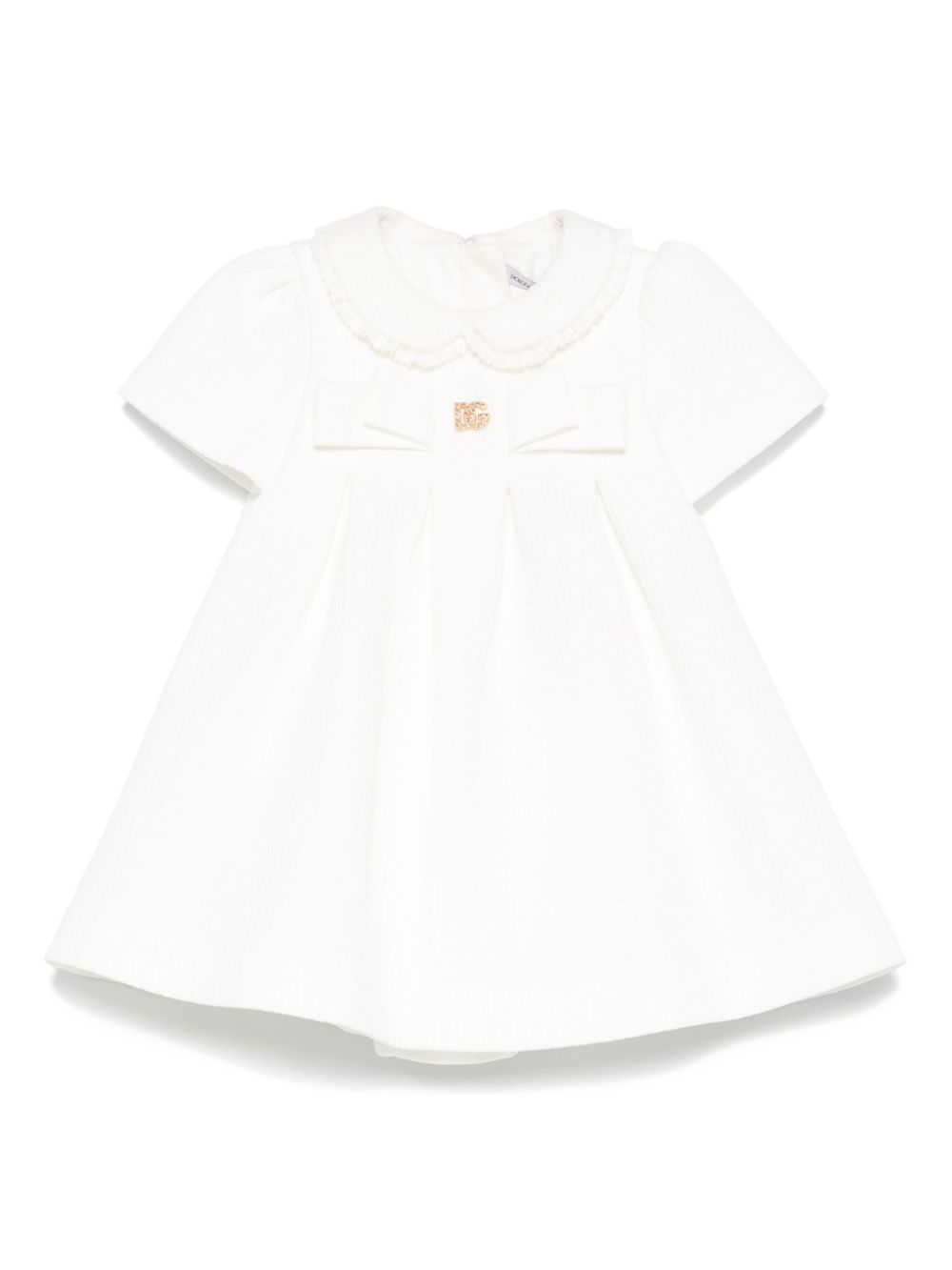 Dolce & Gabbana Kids seersucker dress - White von Dolce & Gabbana Kids