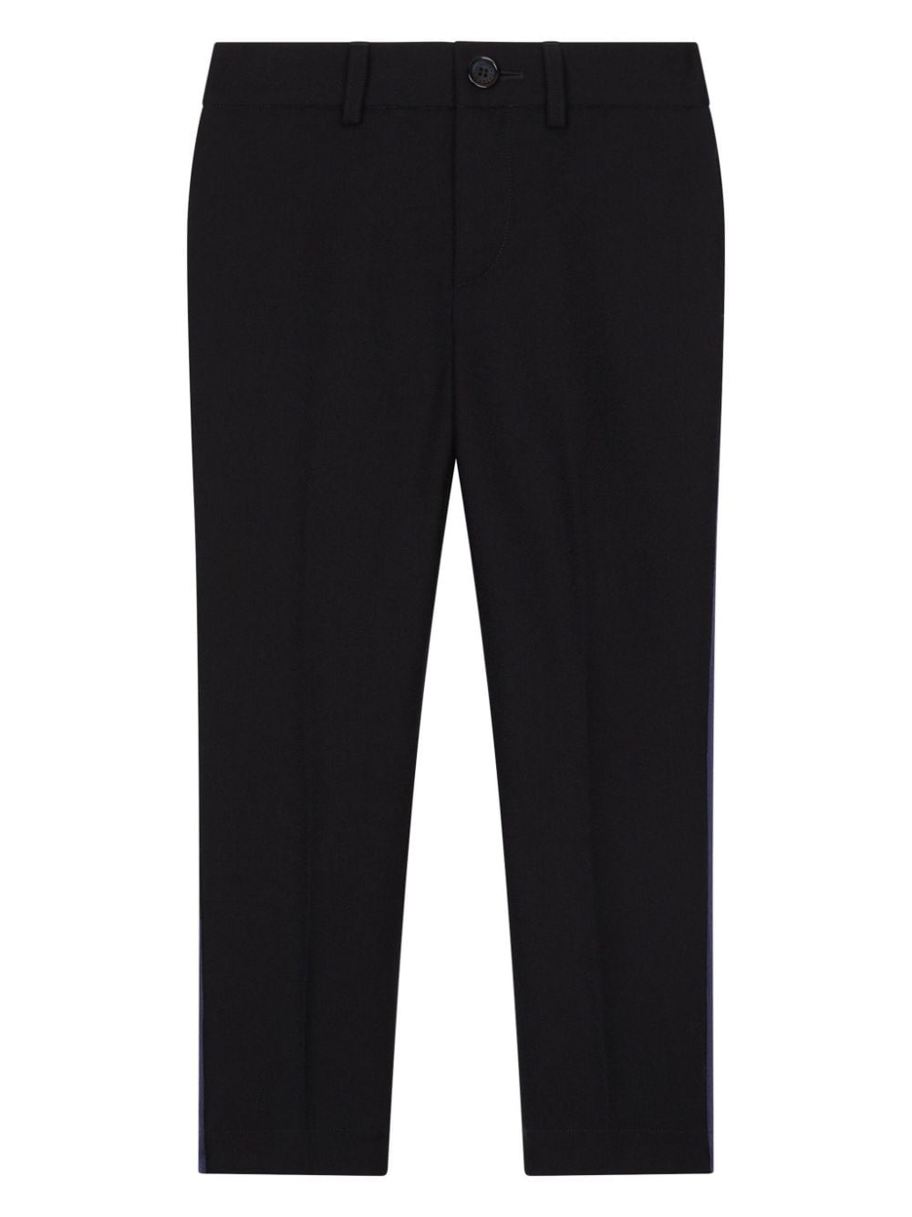 Dolce & Gabbana Kids side-band wool trousers - Blue von Dolce & Gabbana Kids