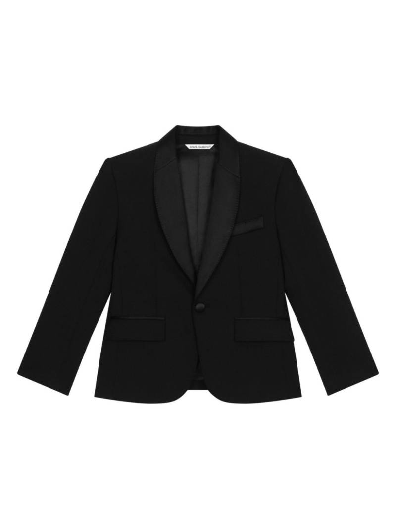 Dolce & Gabbana Kids single-breasted blazer - Black von Dolce & Gabbana Kids