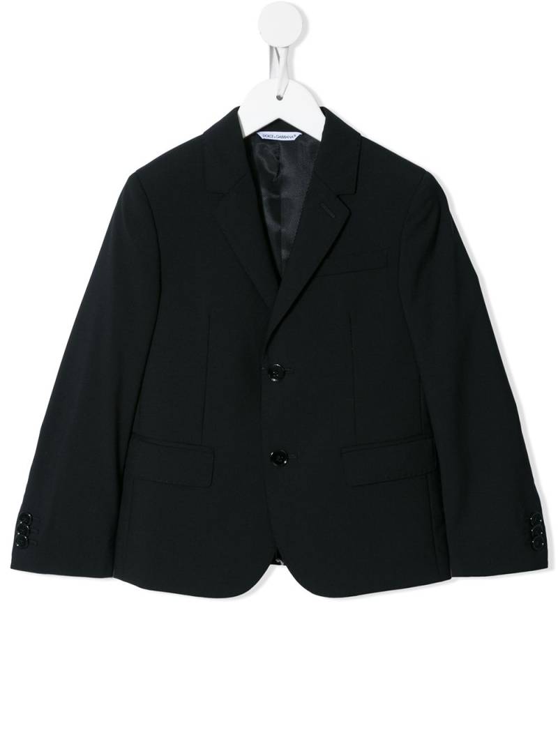 Dolce & Gabbana Kids single-breasted blazer - Black von Dolce & Gabbana Kids