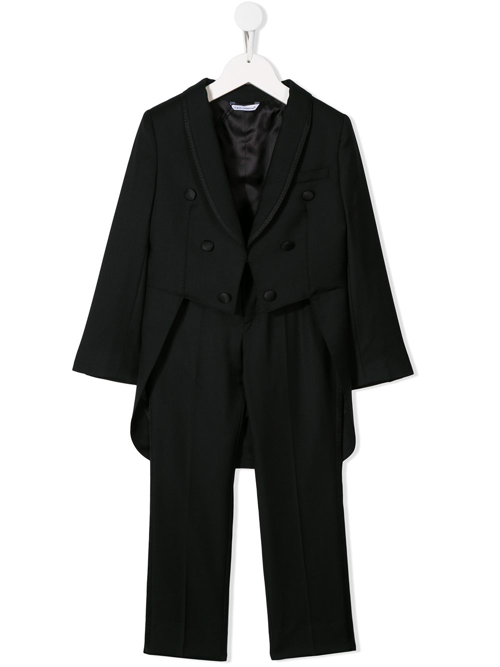 Dolce & Gabbana Kids single-breasted stretch-wool suit - Black von Dolce & Gabbana Kids