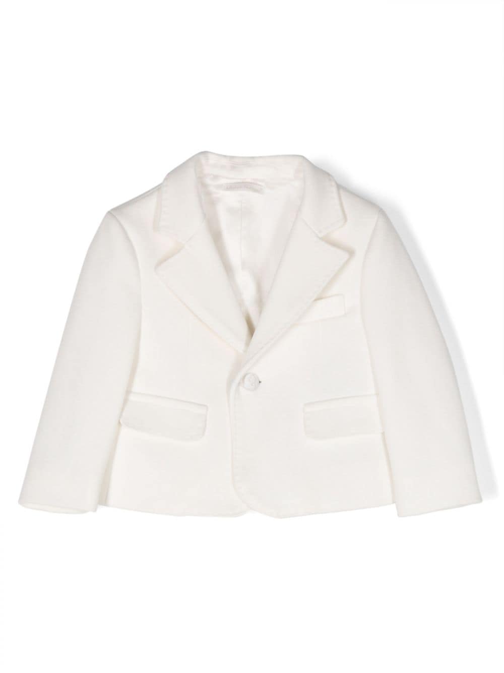 Dolce & Gabbana Kids single-breasted textured blazer - White von Dolce & Gabbana Kids