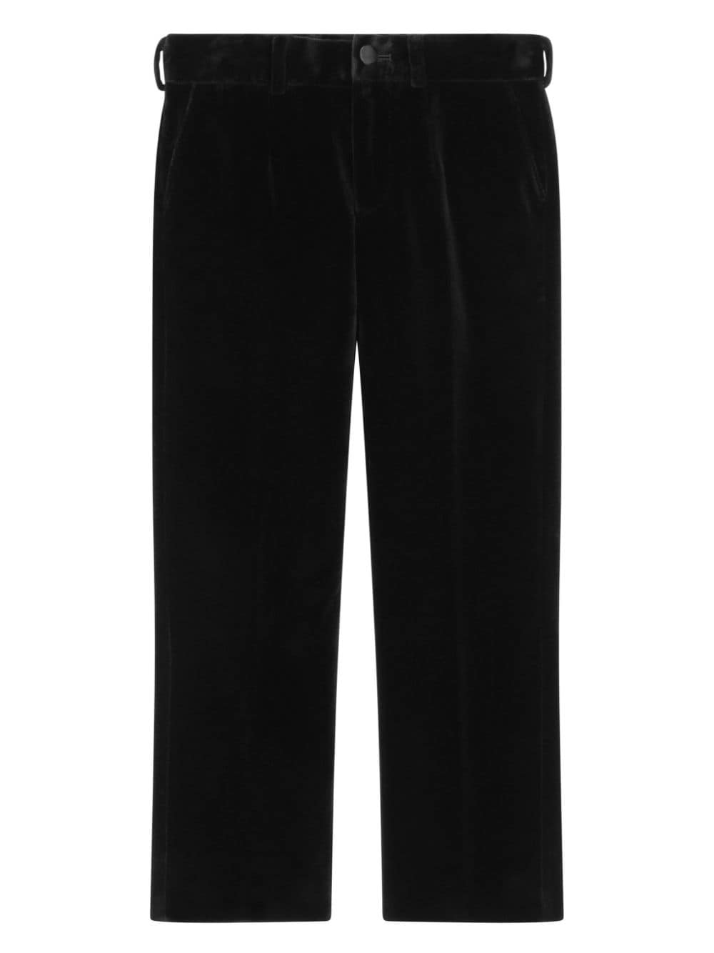 Dolce & Gabbana Kids straight-leg corduroy chinos - Black von Dolce & Gabbana Kids