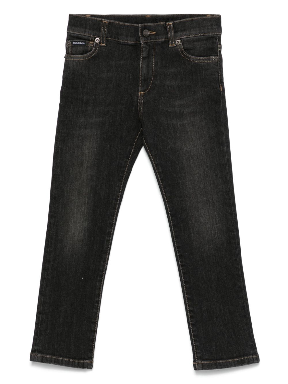 Dolce & Gabbana Kids straight-leg jeans - Black von Dolce & Gabbana Kids