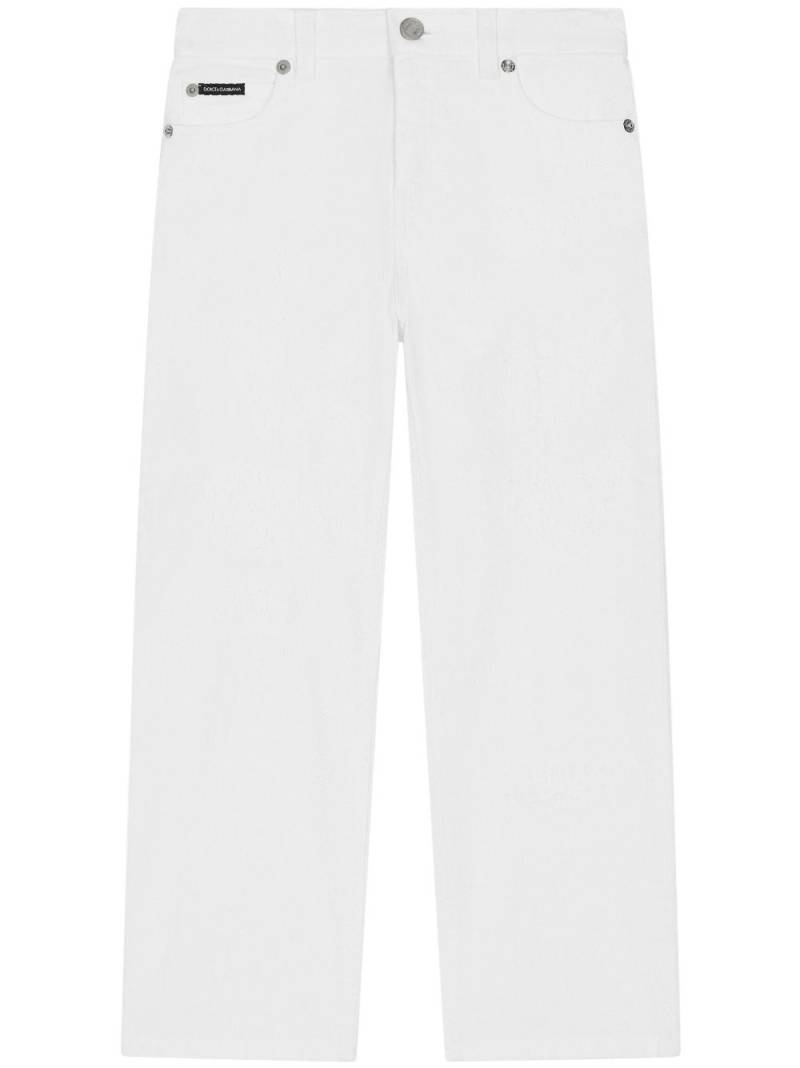 Dolce & Gabbana Kids straight-leg jeans - White von Dolce & Gabbana Kids