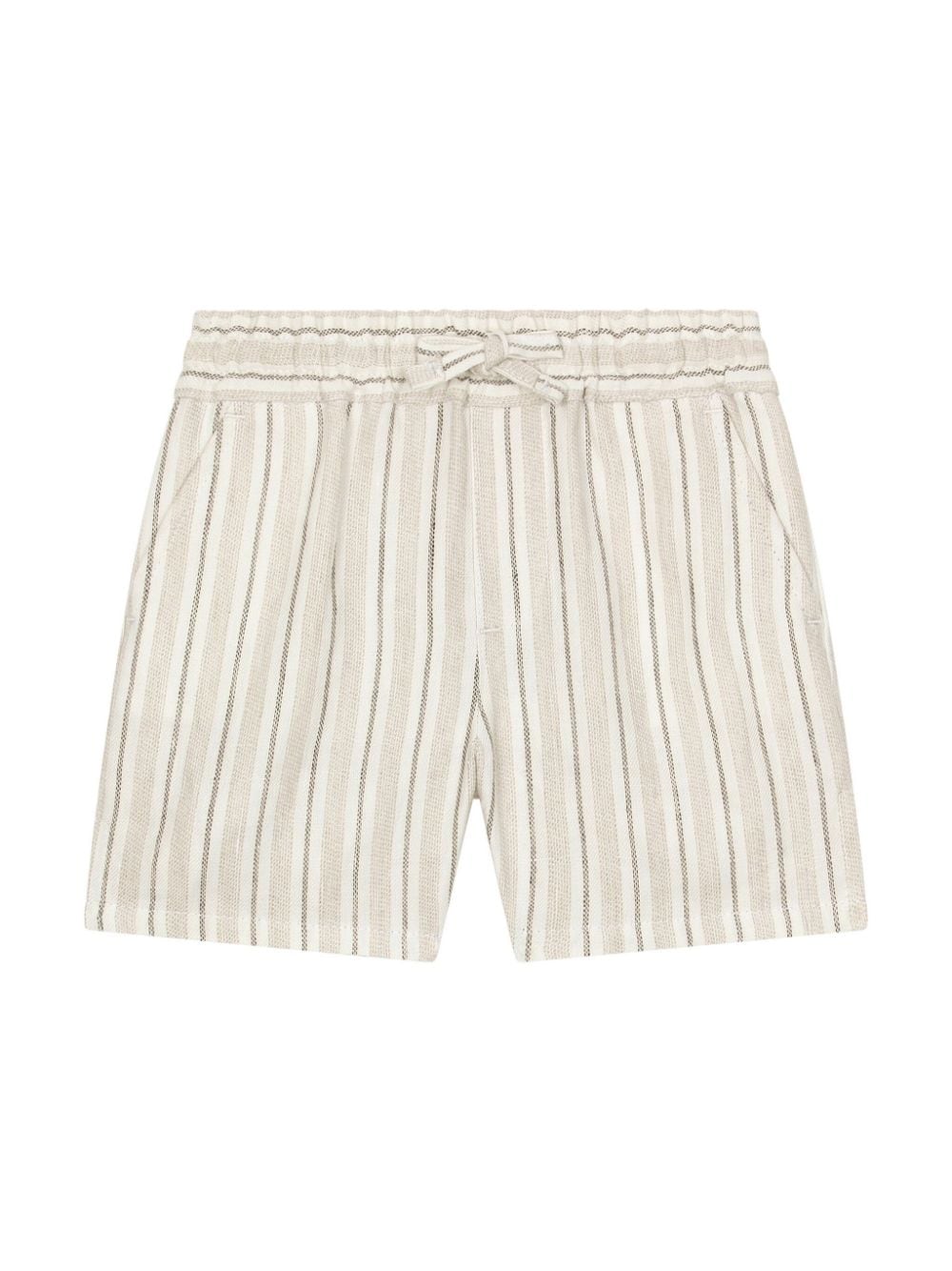 Dolce & Gabbana Kids stripe-print linen shorts - Neutrals von Dolce & Gabbana Kids