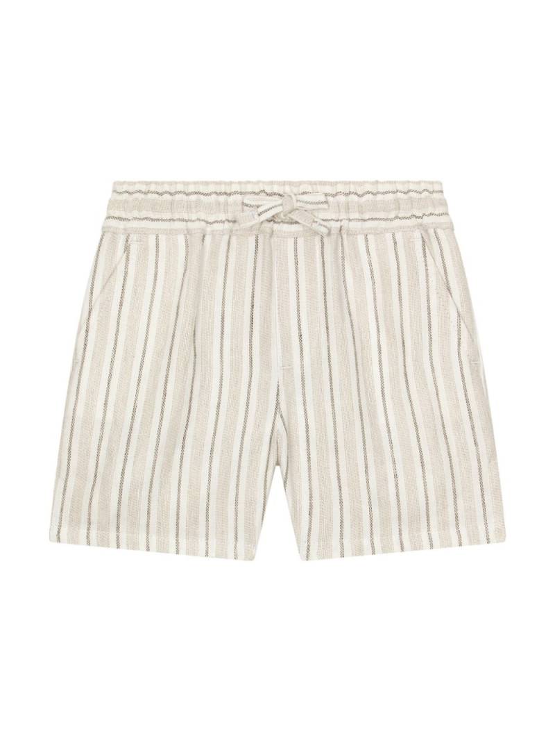 Dolce & Gabbana Kids stripe-print linen shorts - Neutrals von Dolce & Gabbana Kids