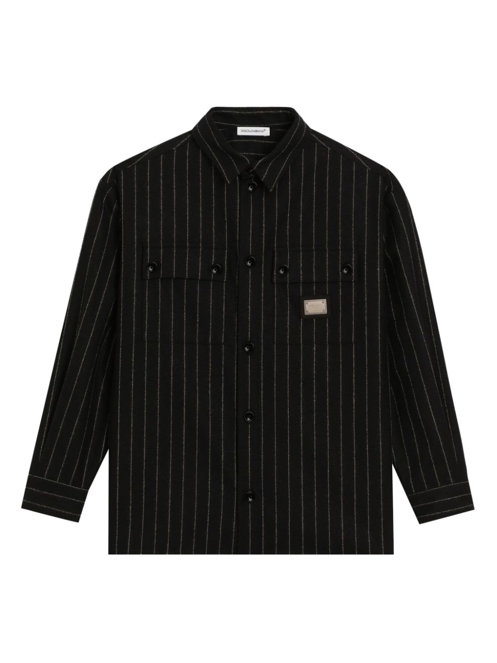 Dolce & Gabbana Kids striped shirt - Black von Dolce & Gabbana Kids