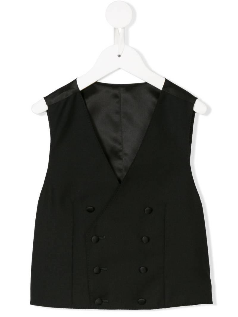 Dolce & Gabbana Kids tailored double-breasted waistcoat - Black von Dolce & Gabbana Kids