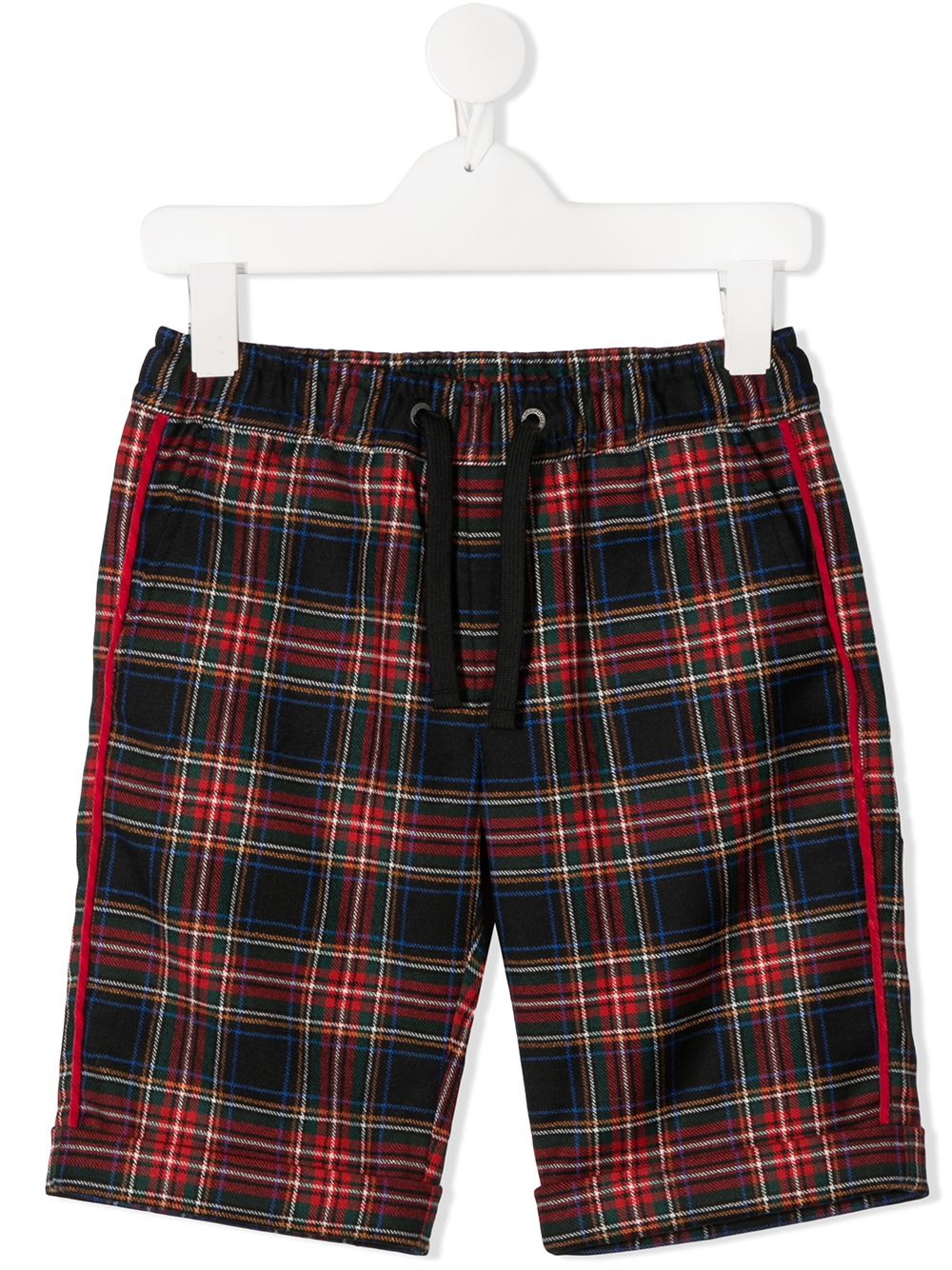 Dolce & Gabbana Kids tartan drawstring shorts - Red von Dolce & Gabbana Kids