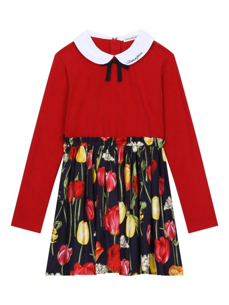 Dolce & Gabbana Kids tulip print dress - Red von Dolce & Gabbana Kids