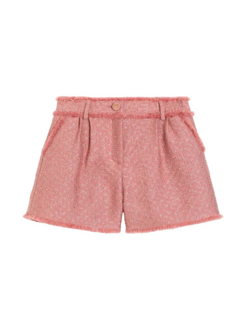 Dolce & Gabbana Kids tweed shorts - Pink von Dolce & Gabbana Kids