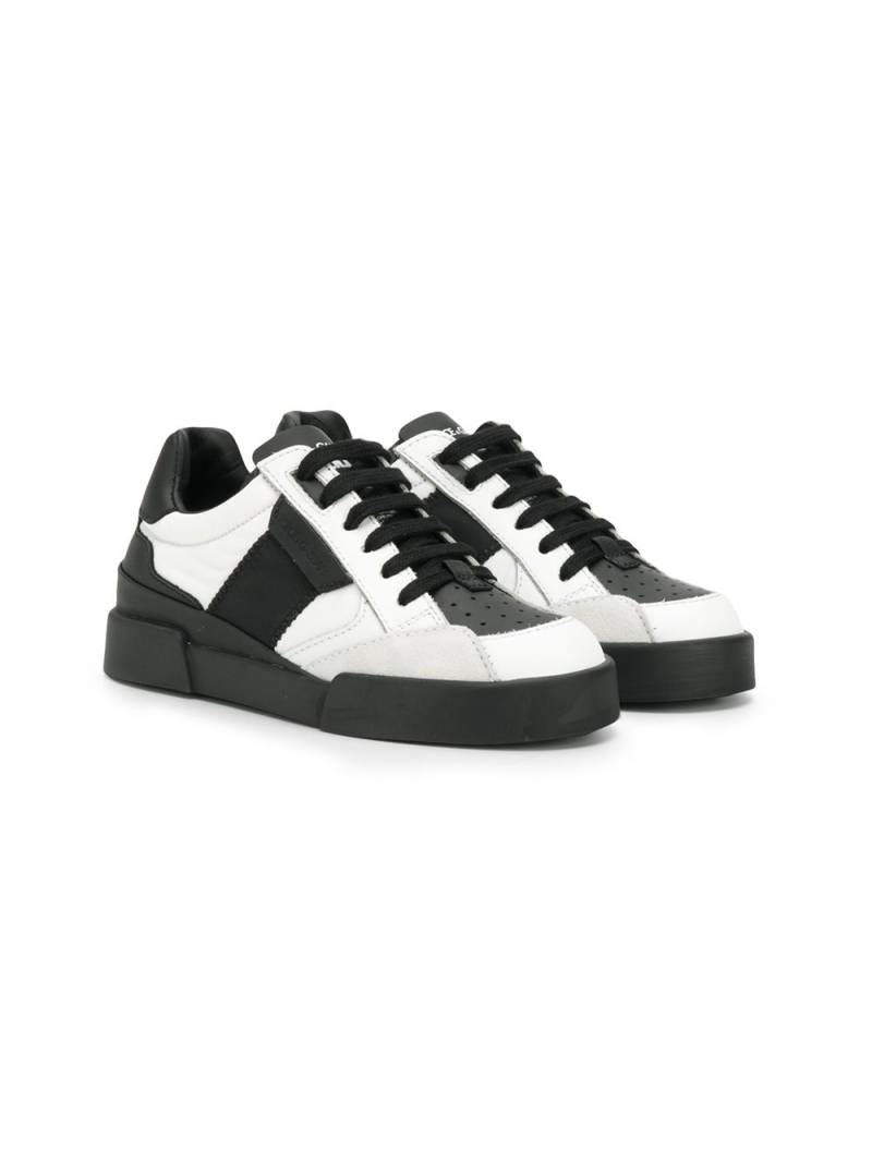 Dolce & Gabbana Kids two-tone sneakers - White von Dolce & Gabbana Kids