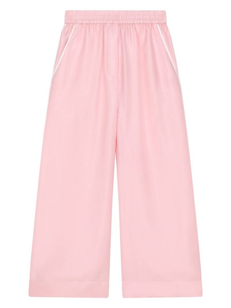 Dolce & Gabbana Kids wide-leg silk trousers - Pink von Dolce & Gabbana Kids