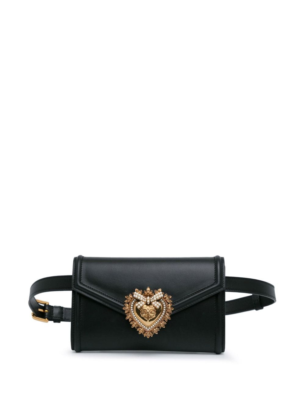 Dolce & Gabbana Pre-Owned 2000-2023 Devotion Leather belt bag - Black von Dolce & Gabbana Pre-Owned