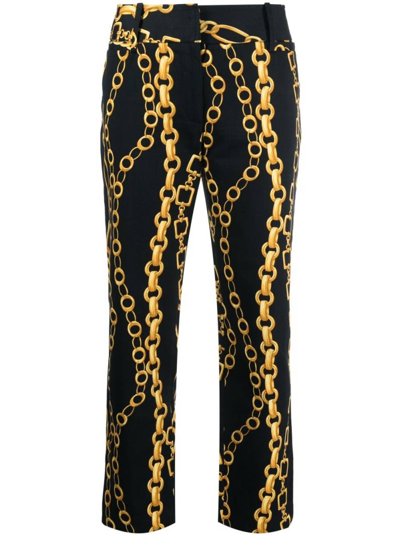 Dolce & Gabbana Pre-Owned 2000s chain-print cropped trousers - Black von Dolce & Gabbana Pre-Owned