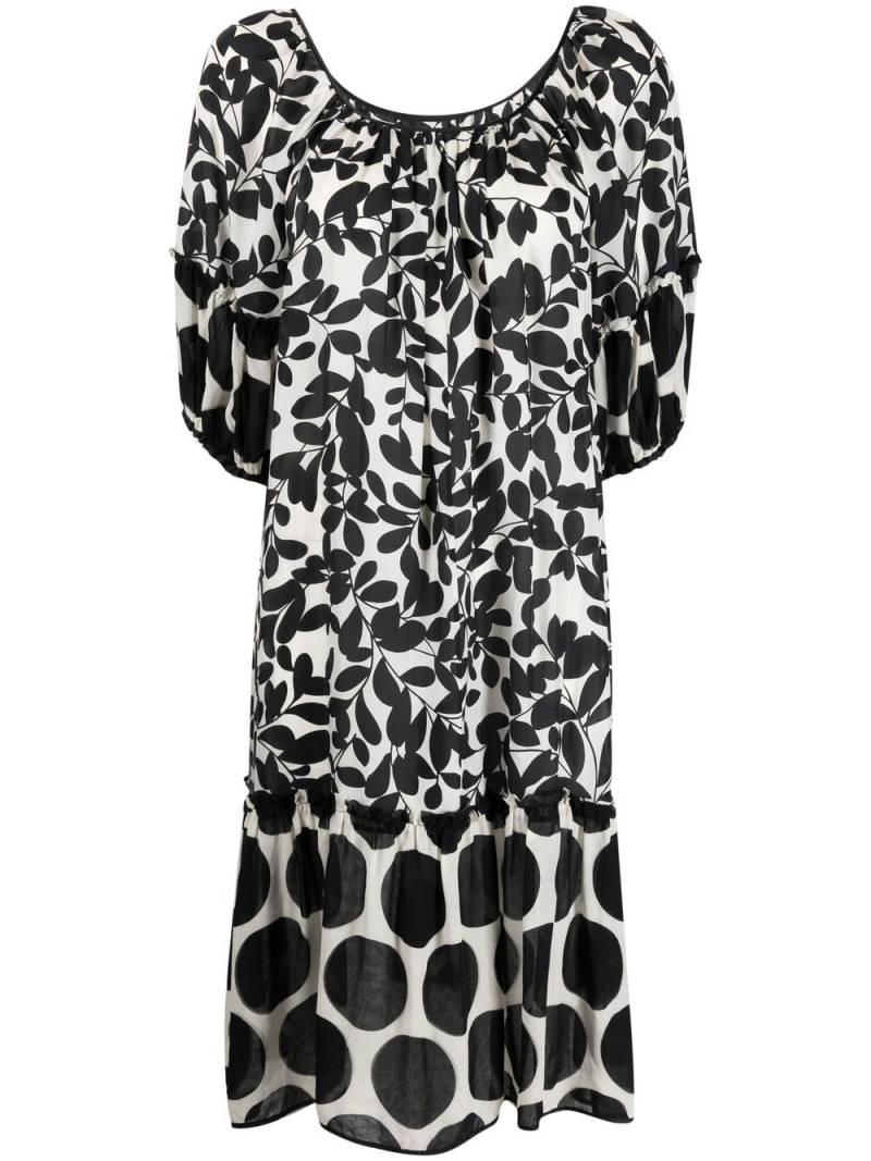 Dolce & Gabbana Pre-Owned 2000s graphic-print silk dress - Black von Dolce & Gabbana Pre-Owned