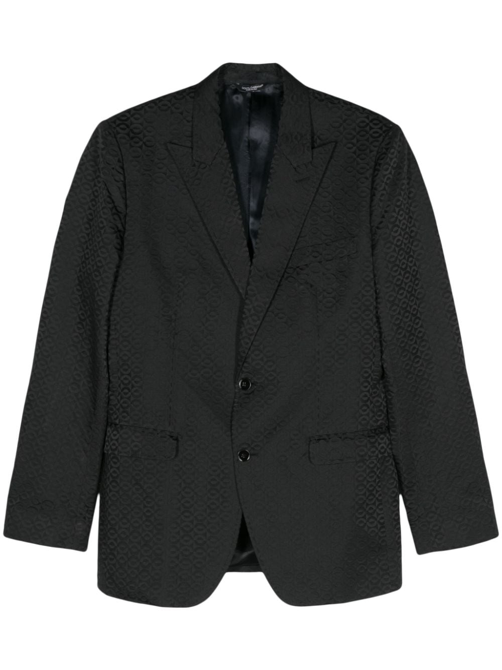 Dolce & Gabbana Pre-Owned 2000s patterned-jacquard blazer - Black von Dolce & Gabbana Pre-Owned