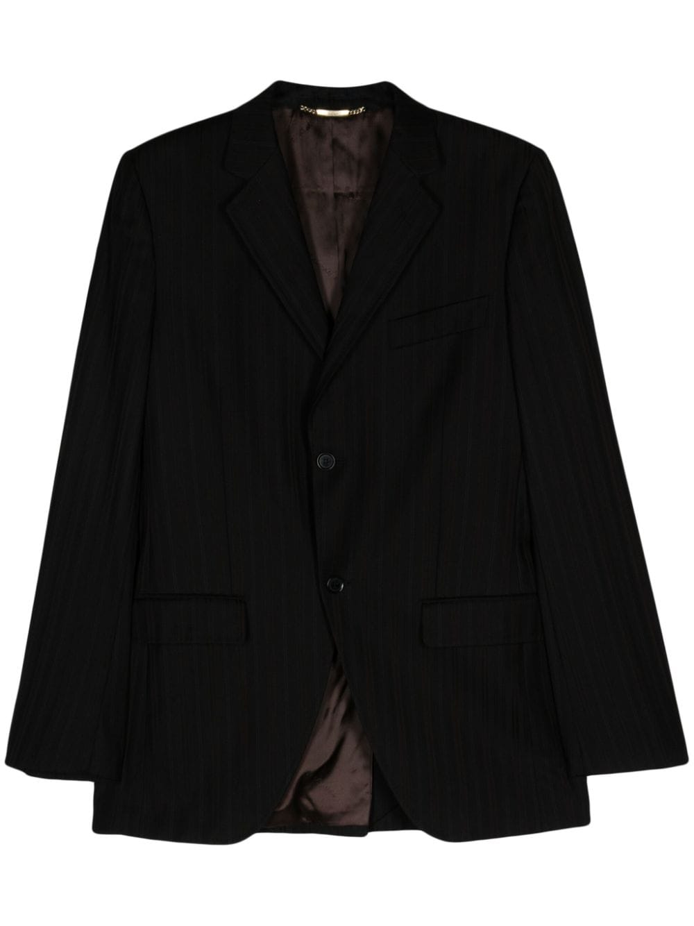 Dolce & Gabbana Pre-Owned 2000s pinstriped single-breasted jacket - Black von Dolce & Gabbana Pre-Owned