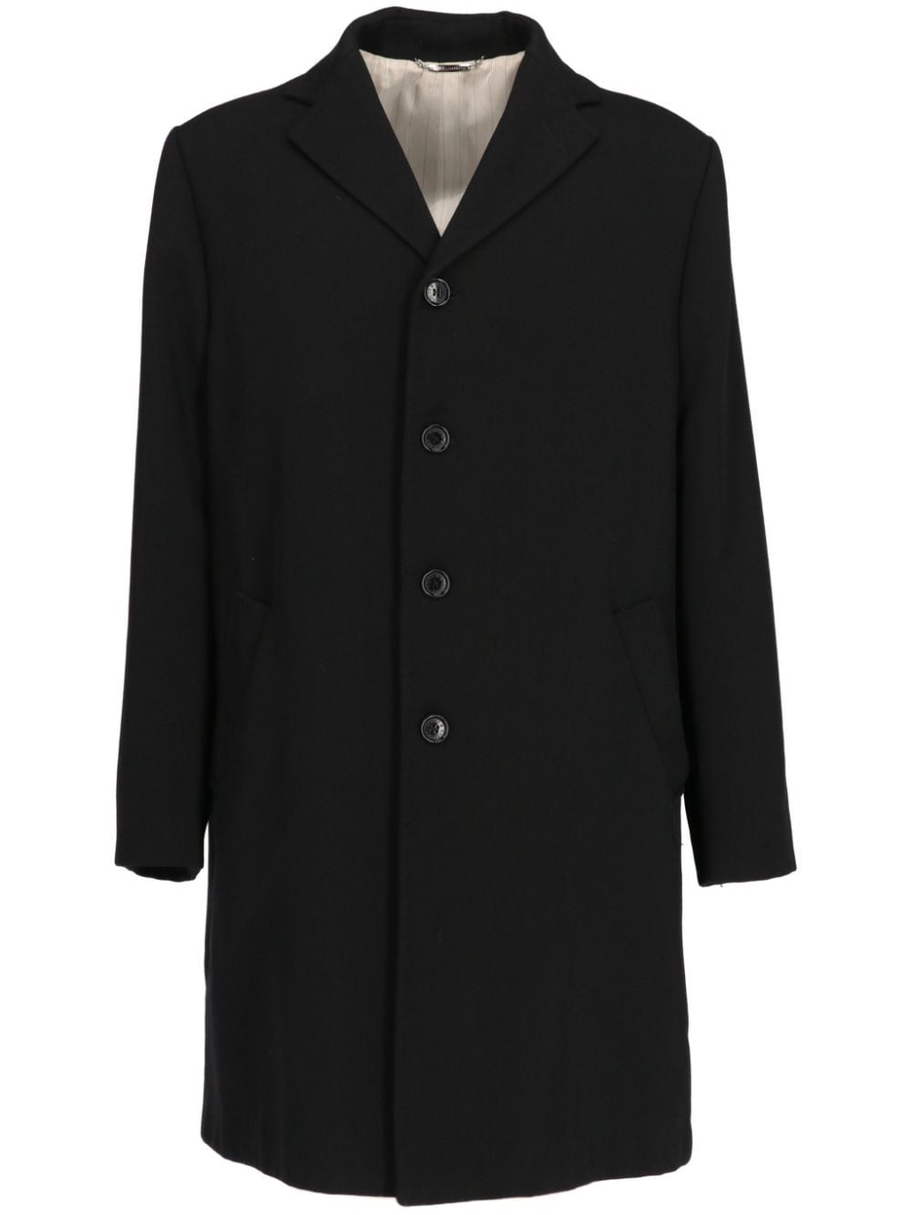 Dolce & Gabbana Pre-Owned 2000s single-breasted coat - Black von Dolce & Gabbana Pre-Owned